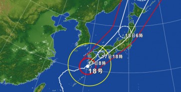 台風18号